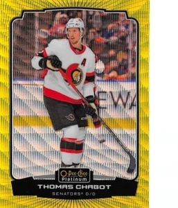2022-23 O-Pee-Chee Platinum Neon Yellow Surge #174 Thomas Chabot - Picture 1 of 2