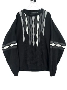 Vintage Protege Collection Pullover Herren schwarz Coogi Stil 3XLT groß hergestellt in den USA - Bild 1 von 7