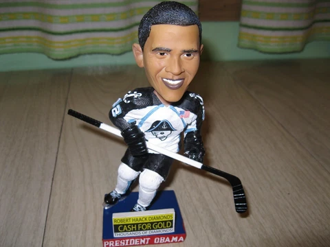 President Obama Bobblehead - Milwaukee Admirals - New in Box Cover