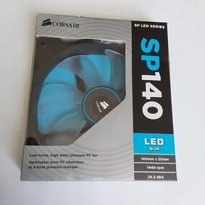 Corsair SP140 LED Blue High Static Pressure PC Fan 140mm (CO-9050026-WW) READ - Afbeelding 1 van 7