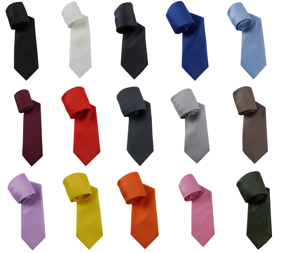 ¡15 COLORES! PARA NIÑOS Y ADOLESCENTES: CORBATA UNI SLIPS BOY TIE  - Imagen 1 de 1