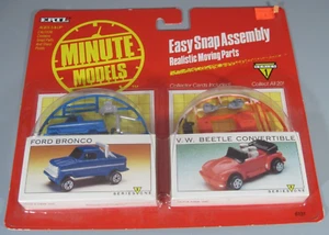1990 ETRL Minute Models Ford Bronco & V.W. Beetle Convertible - Picture 1 of 3