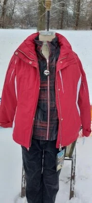 CHOICE OF: NWT SIZE L 0Xposur Red OR HB Sport Purple Women's 4-in-1 jackets, ski - Image 1 of 2