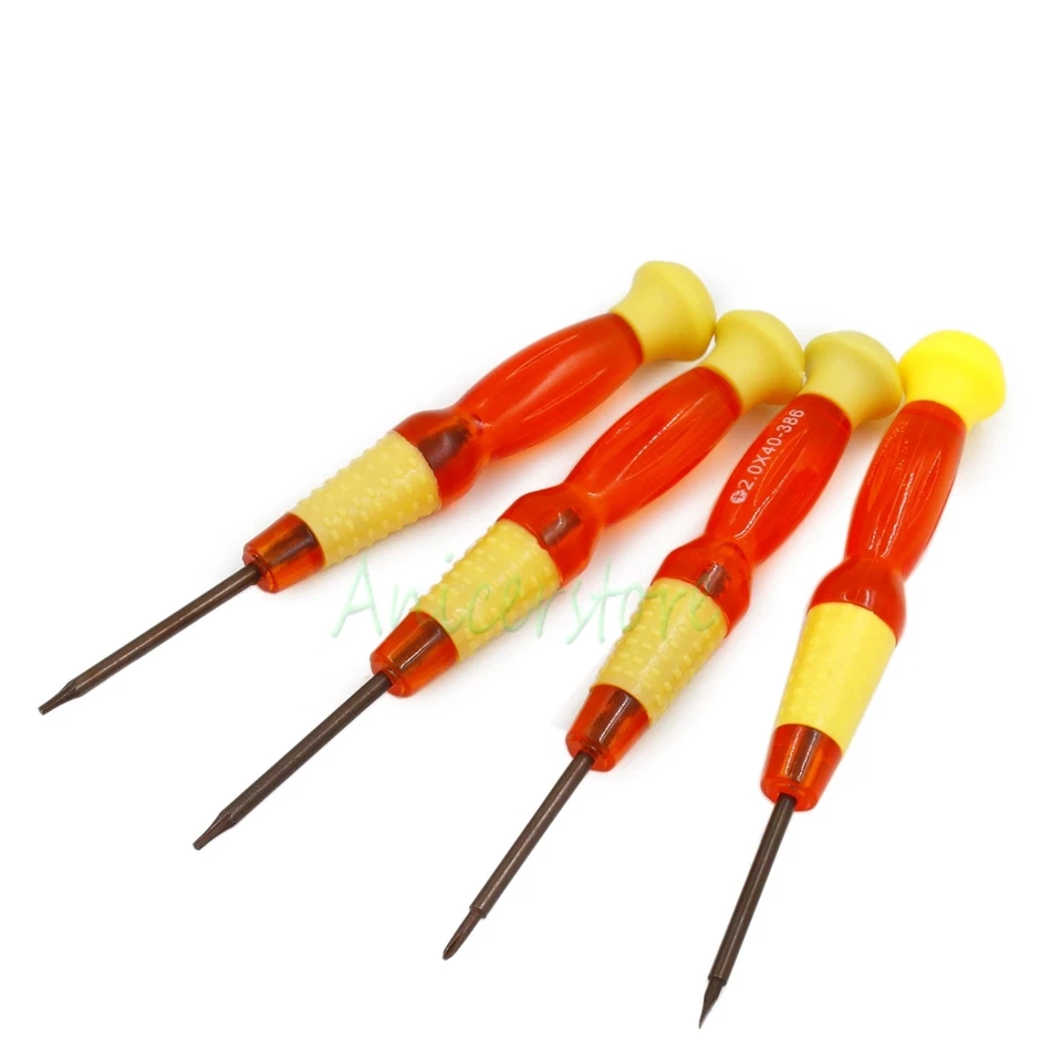 4pcs Swivel Head 2.0mm Phillips Slotted Torx T5 T6 Magnetic Tip Screwdriver Tool - Image 1 of 4