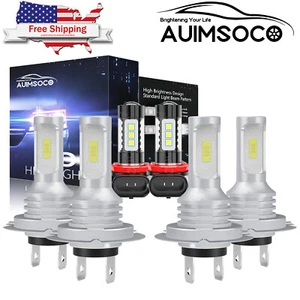 For 2014-2016 Kia Optima Sedan 4-Door LED Headlight Fog Light Bulbs Kit White - Picture 1 of 9