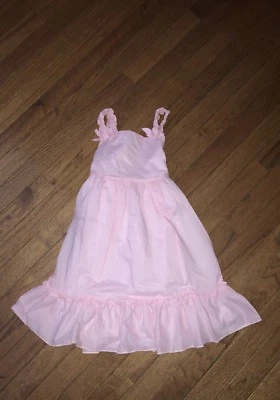 Vestido forrado a lunares rosa para niñas ~ Polly & Friends ~ 6X ~ ¡Lindo! Foto 1 de 3