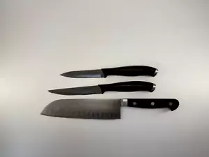 GREAT CONDITION Set of 3 J.A. Henckels International Knife Set - Picture 1 of 8