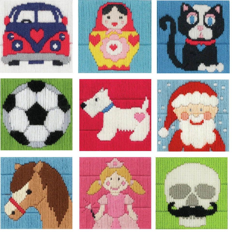 Kit de ponto longo âncora perfeito para crianças/iniciantes 1º kit - Imagem 1 de 1