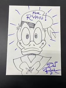 Don Rosa ORIGINALE ARTE Paperino firmato/scritto 9x12 - Foto 1 di 7