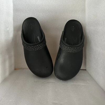 Women’s Sloan Diamanté Crocs Navy Size 8 - Image 1 of 4