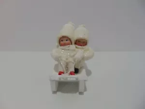 Christopher Radko Shiny Brite Frosty Kotton Kids Figurine Sleigh Ride No Box - Picture 1 of 6