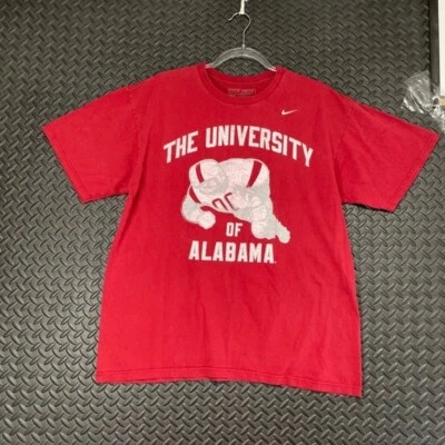 Nike Rojo La Universidad de Alabama Fútbol NCAA Gráfico Estampado Camisa Hombres Talla L Foto 1 de 4
