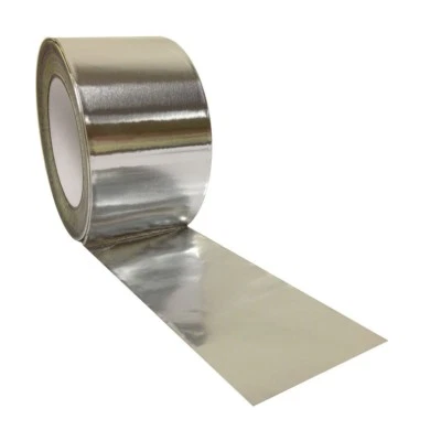 ESSEX GENERAL SOLUTIONS LTD Aluminium Foil Tape Rolls 72mm X 45m Heat Insulation Duct Self Adhesive Silver