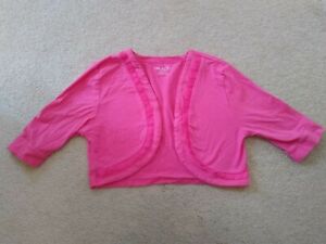 The Children's' Place Girls Cropped Sweater Bolero Shrug Pink Spring Summer 14
