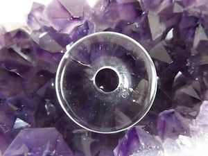 Donut - Anhänger aus Bergkristall 03 * Chakra Arbeit, Klären von Energie - Bild 1 von 1