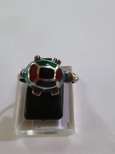 Native American Sterling Silver Turtle Ring Size 6 - Picture 1 of 7