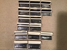 Lot Of (15) Vtg Nos Hohner Harmonicas Marine Band Germany No.1896 A Bb C F Keys