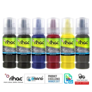 Rihac Sublimation Ink 552 for Epson EcoTank ET8550 8500 printer dye sub transfer - Picture 1 of 12