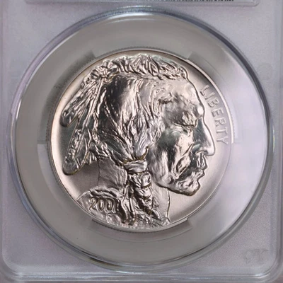 2001-D, American Buffalo., Silver Commemorative., CAC MS68., Store GMC070 - Image 1 of 3
