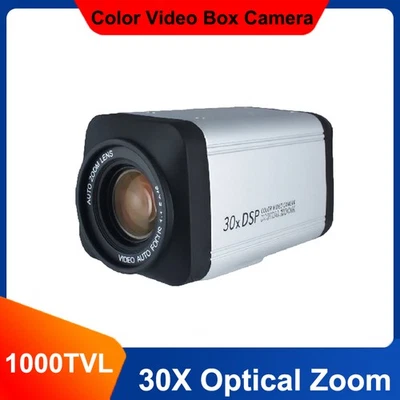 1000TVL 30X Optical Zoom CCTV Analog Camera Auto Focus 30X Security Camera Box - Image 1 of 4