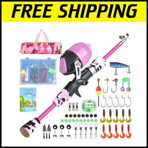 Portable Kids Fishing Rod and Reel Set - 1.2m Telescopic Design for Youth - Picture 1 of 9