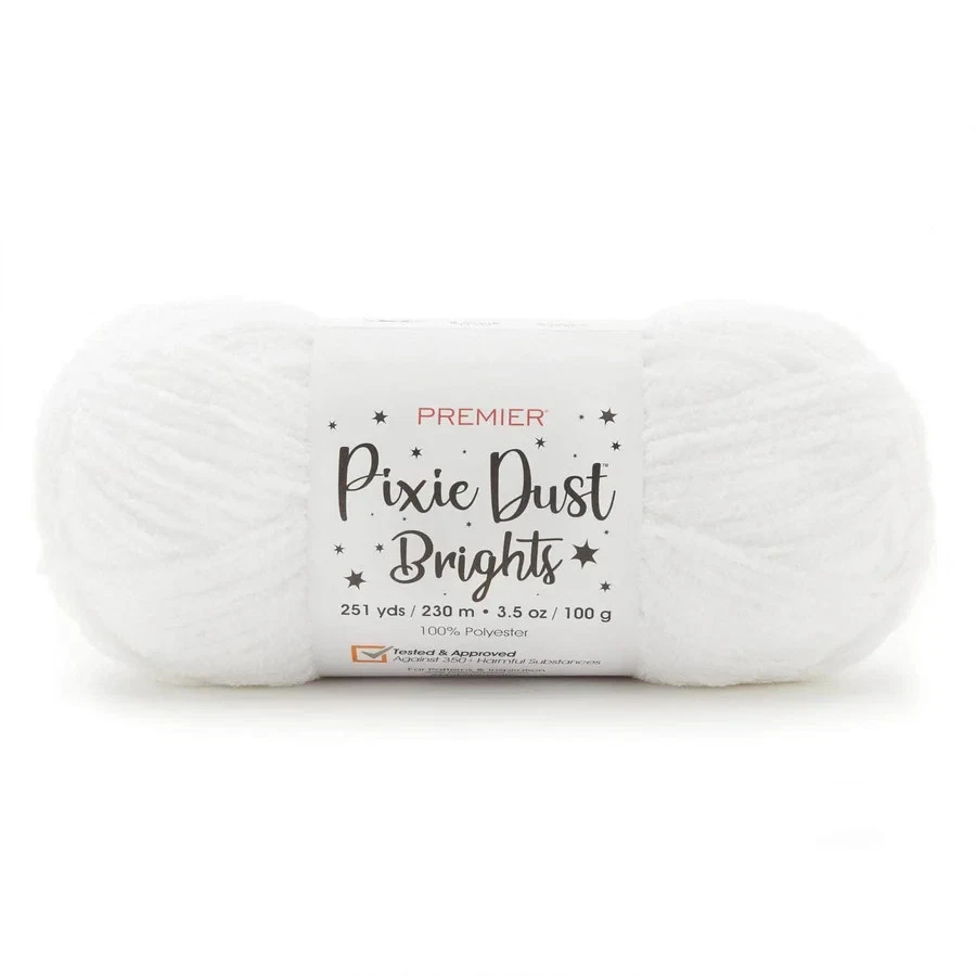 Premier Pixie Dust Brights Yarn - White 2096-06 - Image 1 of 1
