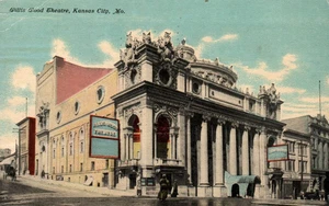 Willis Wood Theatre Kansas City Mo. Vintage 1911 Postcard - Picture 1 of 2
