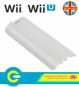 White Replacement Battery Back Cover For Nintendo Wii & Wii U Remote Controller - Picture 1 of 6