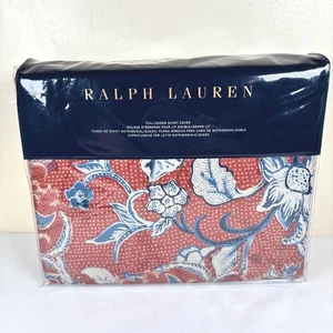 Copripiumino Ralph Lauren Mirabelle Completo/Regina Terracotta 100% Cotone 92x96 NUOVO - Foto 1 di 7