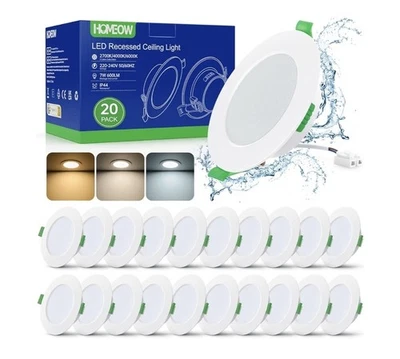 Faretti Led da Incasso per Cartongesso 7W SET DA 20 - Immagine 1 di 4