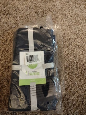  Navy Blue Food Network Woven Napkins Dinner Settings Set 4  - Image 1 of 2