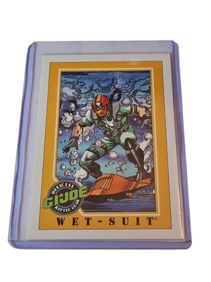 🔥GI JOE BATTLE GEAR 1991 WET SUIT Trading Card Series 1 #61 Indentation Hasbro - Image 1 of 2