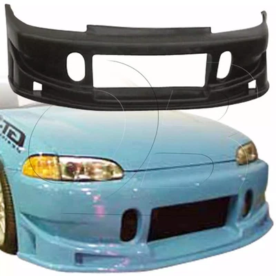 KBD 2DR / 3DR BC Spec Style 1 Piece Polyurethane Front Bumper for Civic Honda 9 Foto 1 de 4