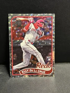 2024 Topps #8982-34 Elly De La Cruz ‘89 Design Silver Crackle Foil Board Reds - Picture 1 of 6