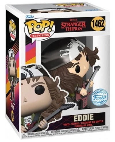 FUNKO POP STRANGER THINGS HUNTER EDDIE W/GUITAR 1462 TV SERIES STRANGER THINGS - - Immagine 1 di 1