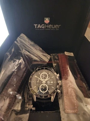 Tag Heuer CV2010-4 Juan Manuel FANGIO Edition Carrera Day - Date Chronograph - image 1 of 4