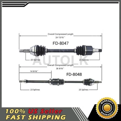 Eje TrakMotive CV compatible con Ford Focus 2000 2001 2002 2003 2004 Foto 1 de 3