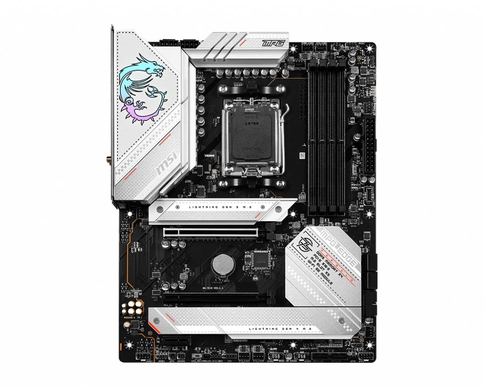 MSI MPG B650 EDGE WIFI Motherboard AMD B650 Buchse AM5 ATX - Imagen 1 de 4
