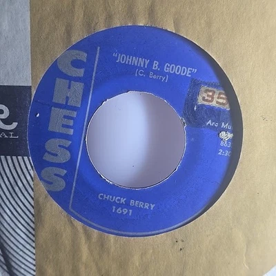 Chuck Berry – Johnny B. Goode / Around & Around – Chess 1691 (1958) - Image 1 of 2