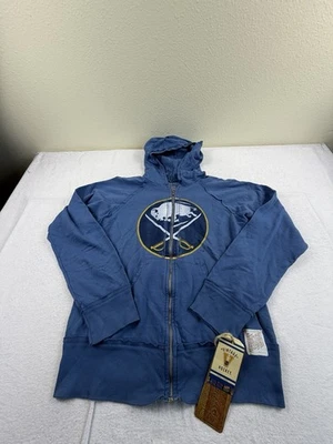 Original Retro Brand Women's Full Zip Hoodie XL Blue Vintage NHL Buffalo Sabres - Image 1 of 4