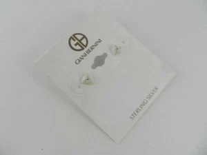 Giani Bernini Silver Silver Heart Knot Earrings - New - Picture 1 of 1
