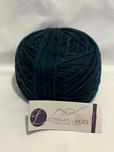 Hand Dyed Yarn Merino Wool Deep Aqua Blue - Picture 1 of 6
