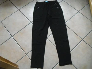PFEFFINGER Jerseyhose mit Steinchenbesatz Gr. 38 schwarz HSE 24 - Bild 1 von 2