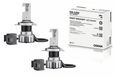 OSRAM NIGHT BREAKER LED SMART H4 64193DWNBSM SET Blanco frío Coche y moto - Imagen 1 de 4