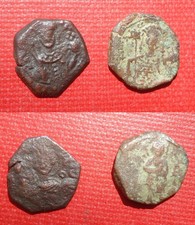 Byzantine Empire - Half Tetarteron lot of 2 - John Ii & Manuel I Comnenus
