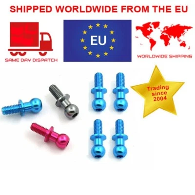 Alloy Hex M3 Ball Head Screws Hop Up Upgrade for Tamiya TT01 TT02 TT-02 TT-02B - Image 1 of 4