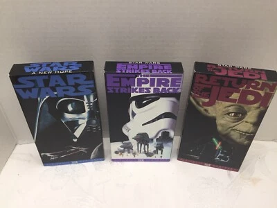 Star Wars Trilogy VHS Lot (3) 1995 20th Century Fox Nice! Rare👀  - Image 1 of 4
