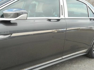 Tapicería lateral de acero inoxidable 4 piezas para Lincoln Continental Sedán 2017-2022 Foto 1 de 3