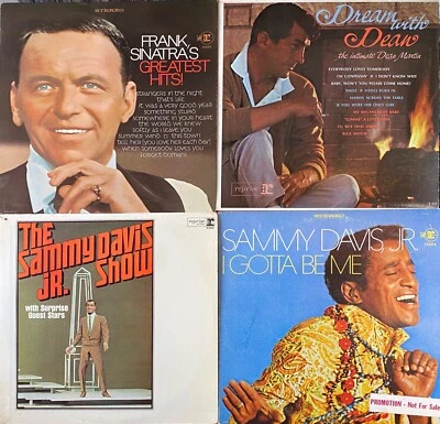 Frank Sinatra - Dean Martin - Sammy Davis Jr. - Rat Pack Vinyl Lot of 4 LPs Foto 1 de 4