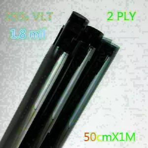 Uncut Black Car Home Office Tint Film and shade Roll 2PLY 50cm*1m 25% VLTA - Picture 1 of 12